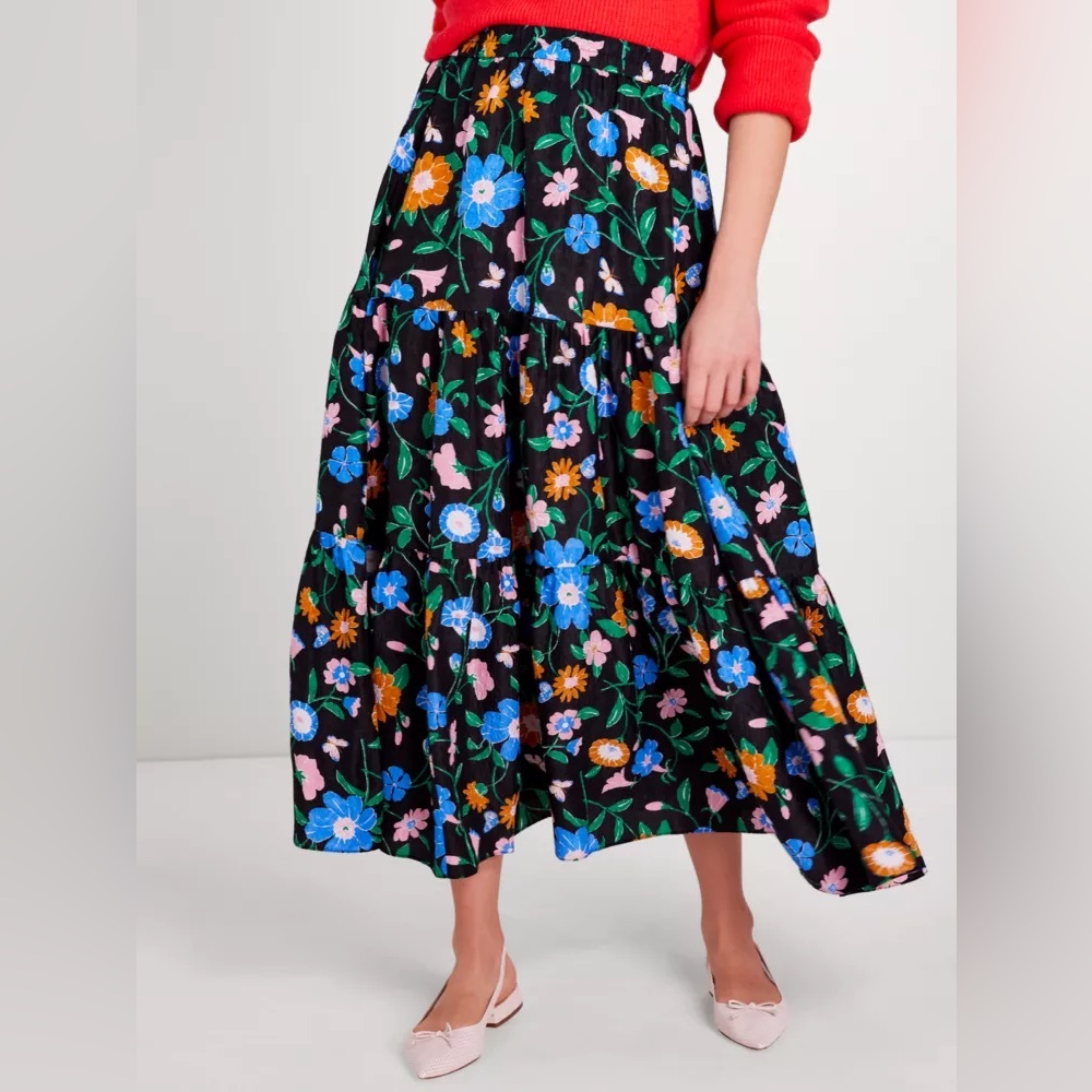Kate Spade Floral Garden Cloqué Skirt - Picture 1 of 15